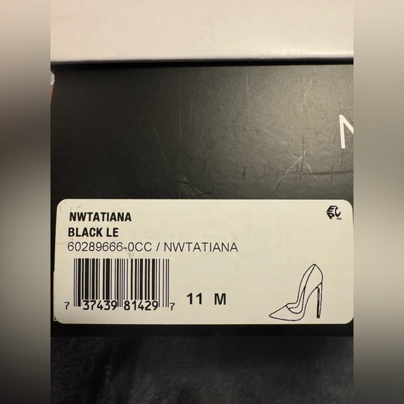 Elegant Black Nine West Tatiana Women's Pumps - Picture 7 of 7